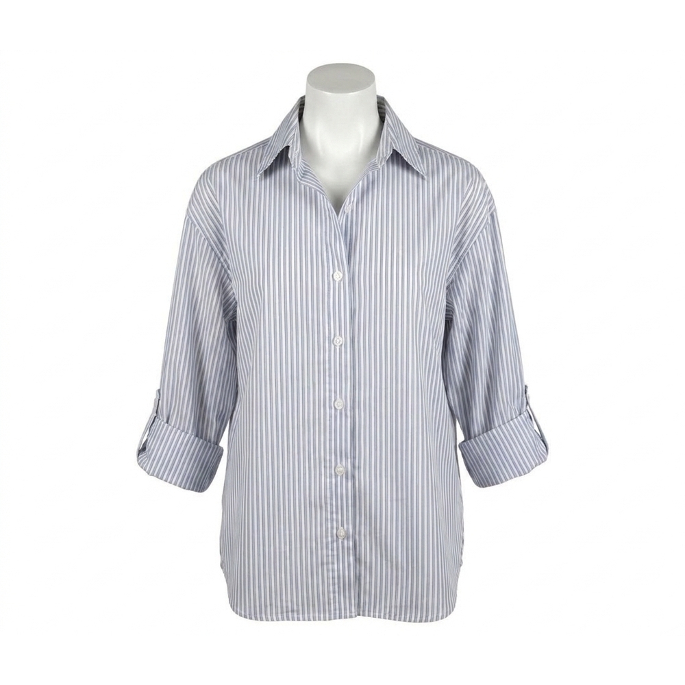 NEW KUT FROM THE KLOTH kaiya boyfriend shirt in blue & white stripe